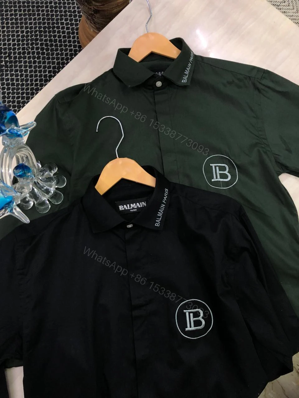 View 2 of FIRST COPY BALMAIN COTTON LYCRA SHIRTS SATIN SHIRTS