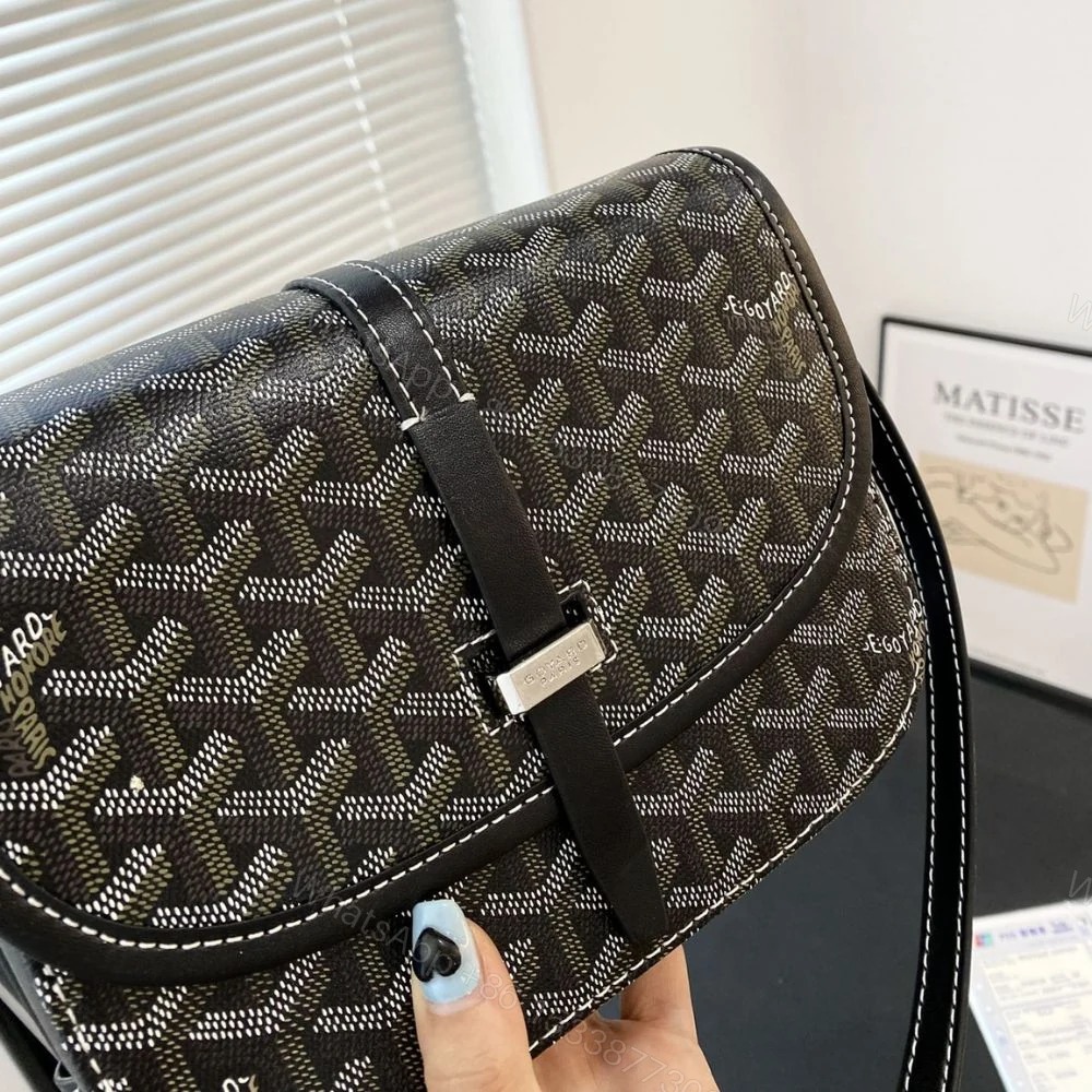 View 3 of GOYARD BELVEDERE PM BAG BLACK 22CM