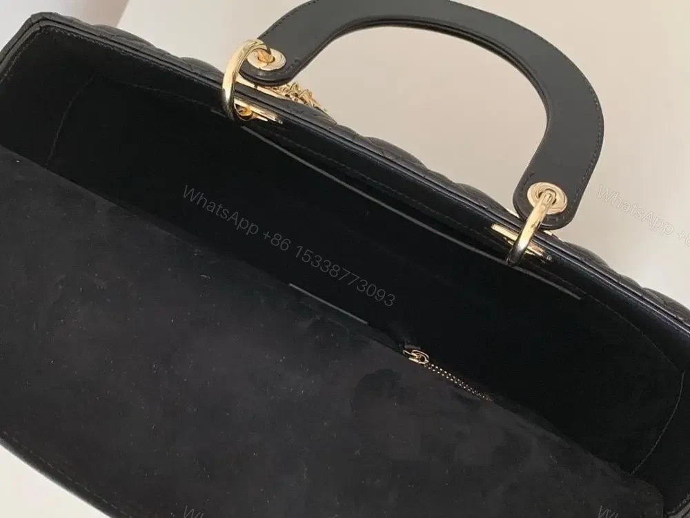 View 3 of Dior Lady Black Gold Hardware (Large size)
