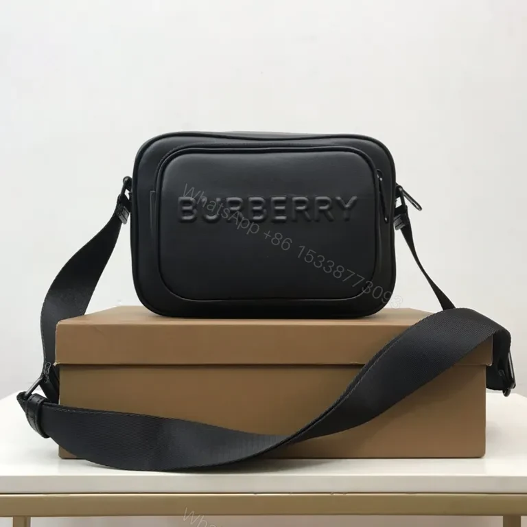 Burberry Embossed Leather Crossbody - Luxe Everyday Utility — view 1