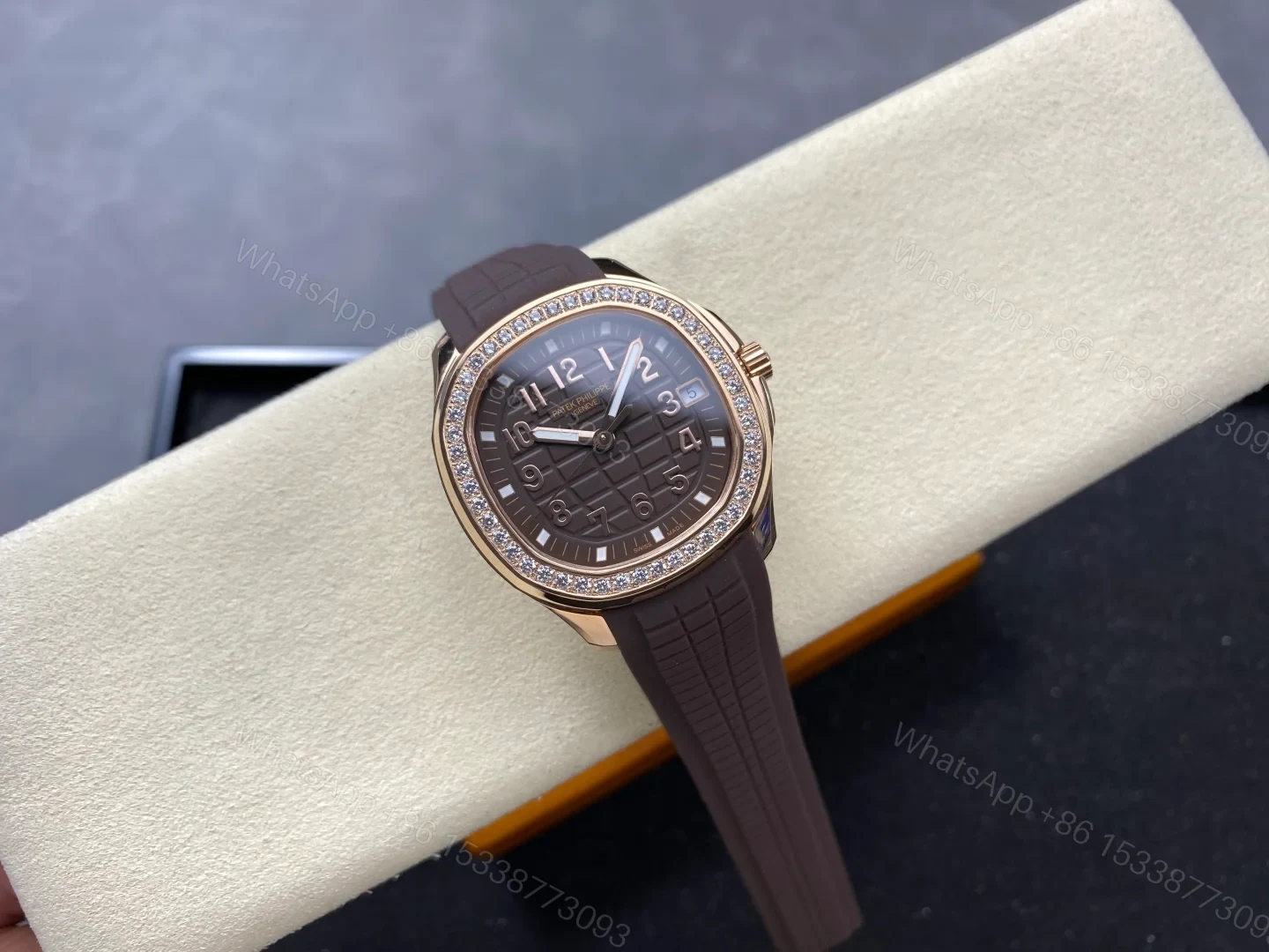 View 4 of Patek Philippe Aquanaut Luce Self-Winding Rose Gold Taupe 5268/200R-010 38MM