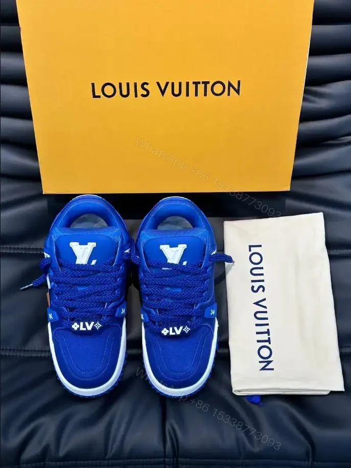 View 2 of LOUIS VUITTON LV TRAINER MAXI SNEAKERS IN BLUE – LSVT331