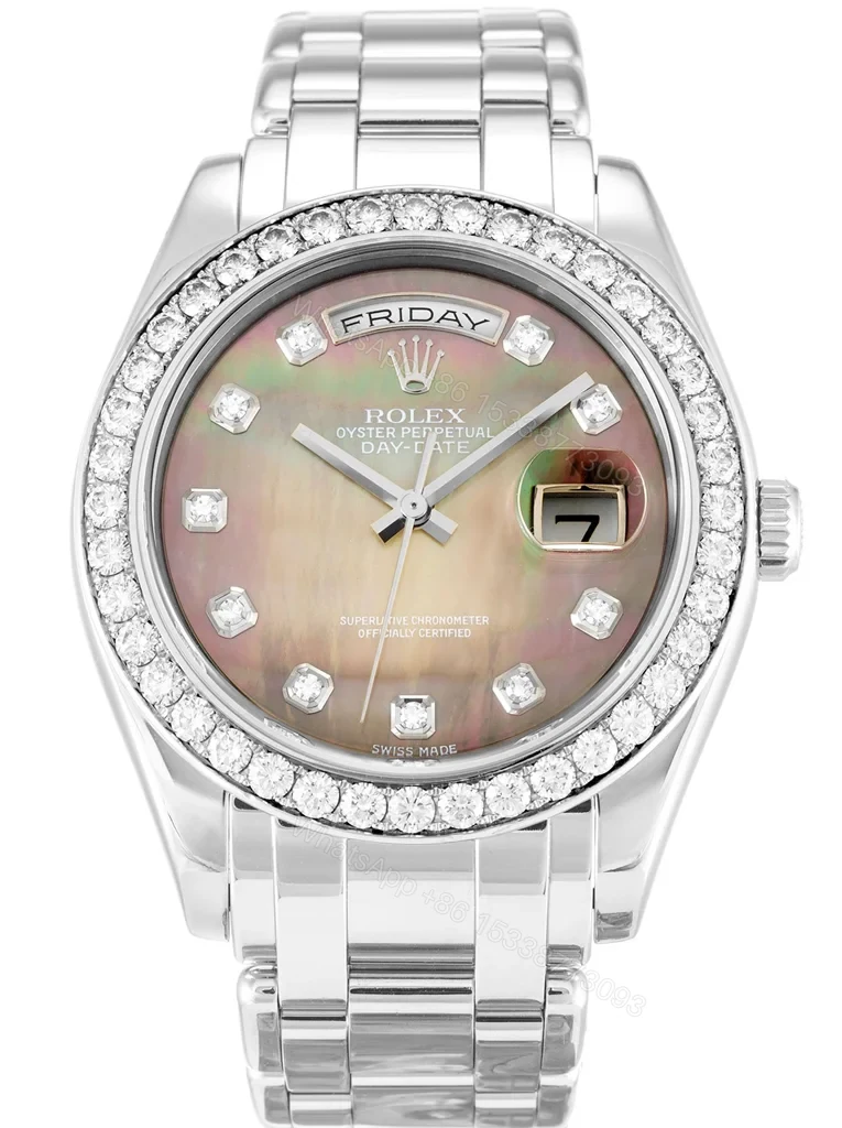Replica Rolex Day-Date Mother of Pearl – Black Dial 18946 36 mm — view 1