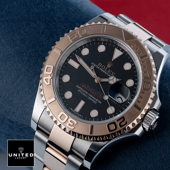 View 9 of Rolex Yacht-Master 116621-0002 Rose Gold Automatic Brown Dial Replica