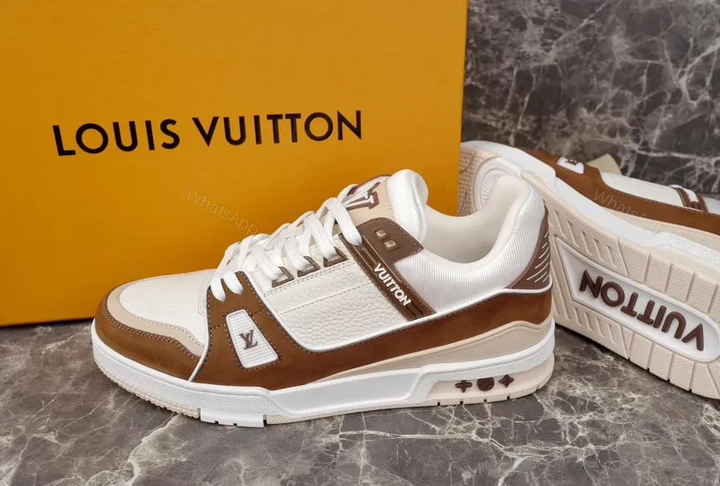 View 9 of Louis Vuittonâ€‘Inspired Leather & Suede High-Tops â€“ All-Day Comfort sneakers