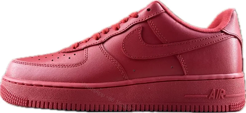 View 12 of Premium Red Leather Sneaker: Bold Minimalist High-Tops