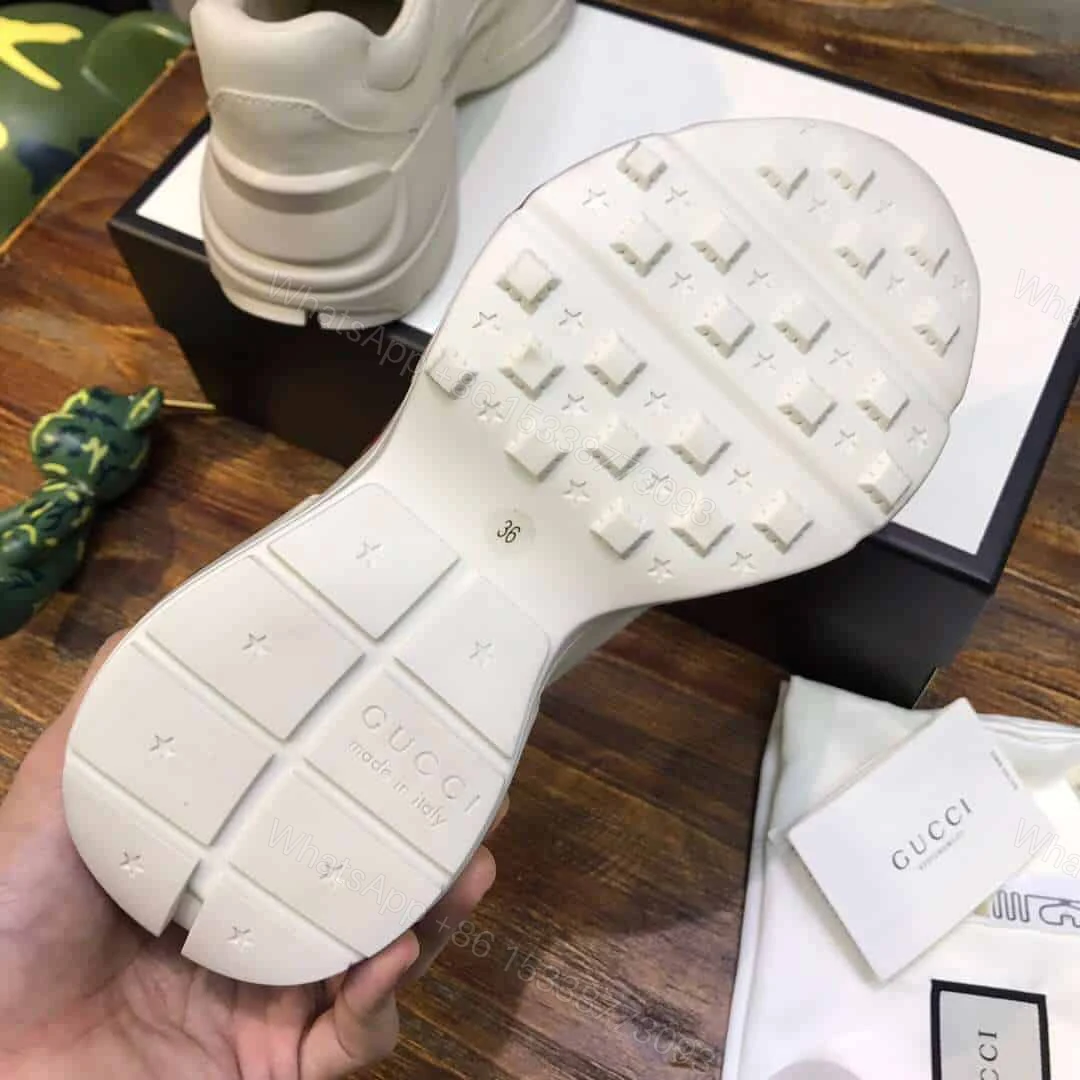 View 6 of GUCCI RHYTON SNEAKER WITH MOUTH PRINT