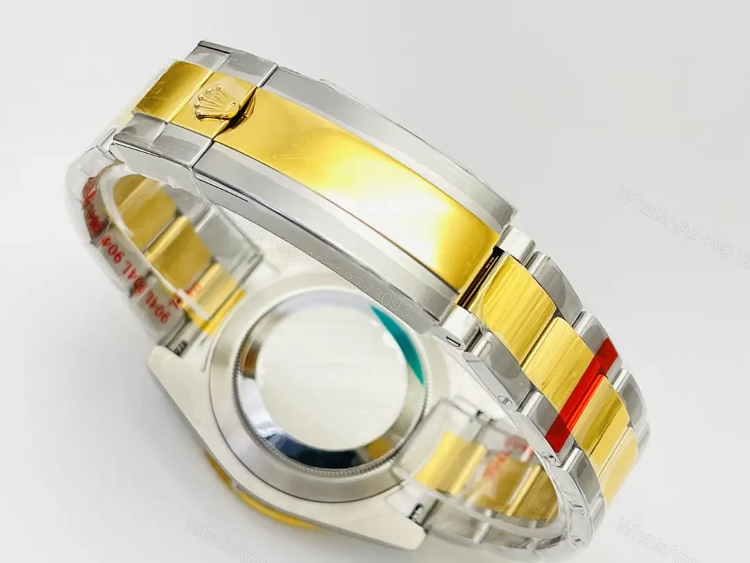 View 8 of Rolex Submariner Two Tone Paved Diamond Oyster Bracelet Case 40mm RLX-SUB-TT-PAV-DIA40-OYS