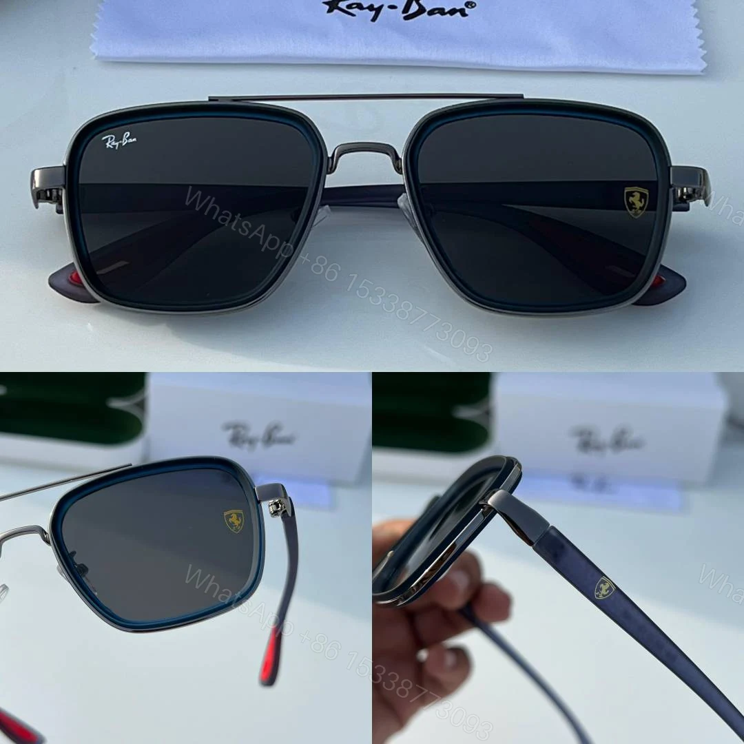 View 3 of First Copy RayBan 06 Blue Sunglasses