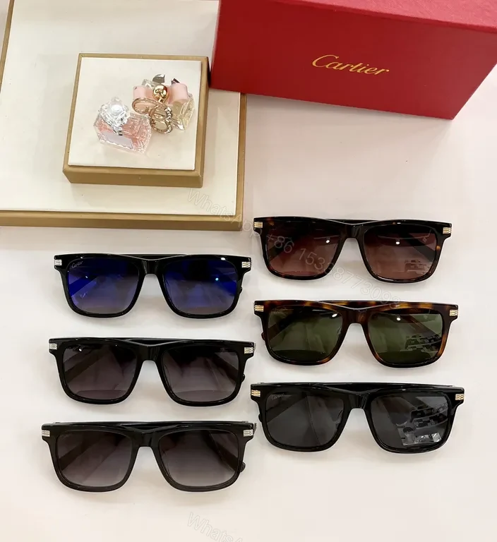 View 7 of Cartier Black Sunglasses: Luxury Glasses with Gradient Lenses
