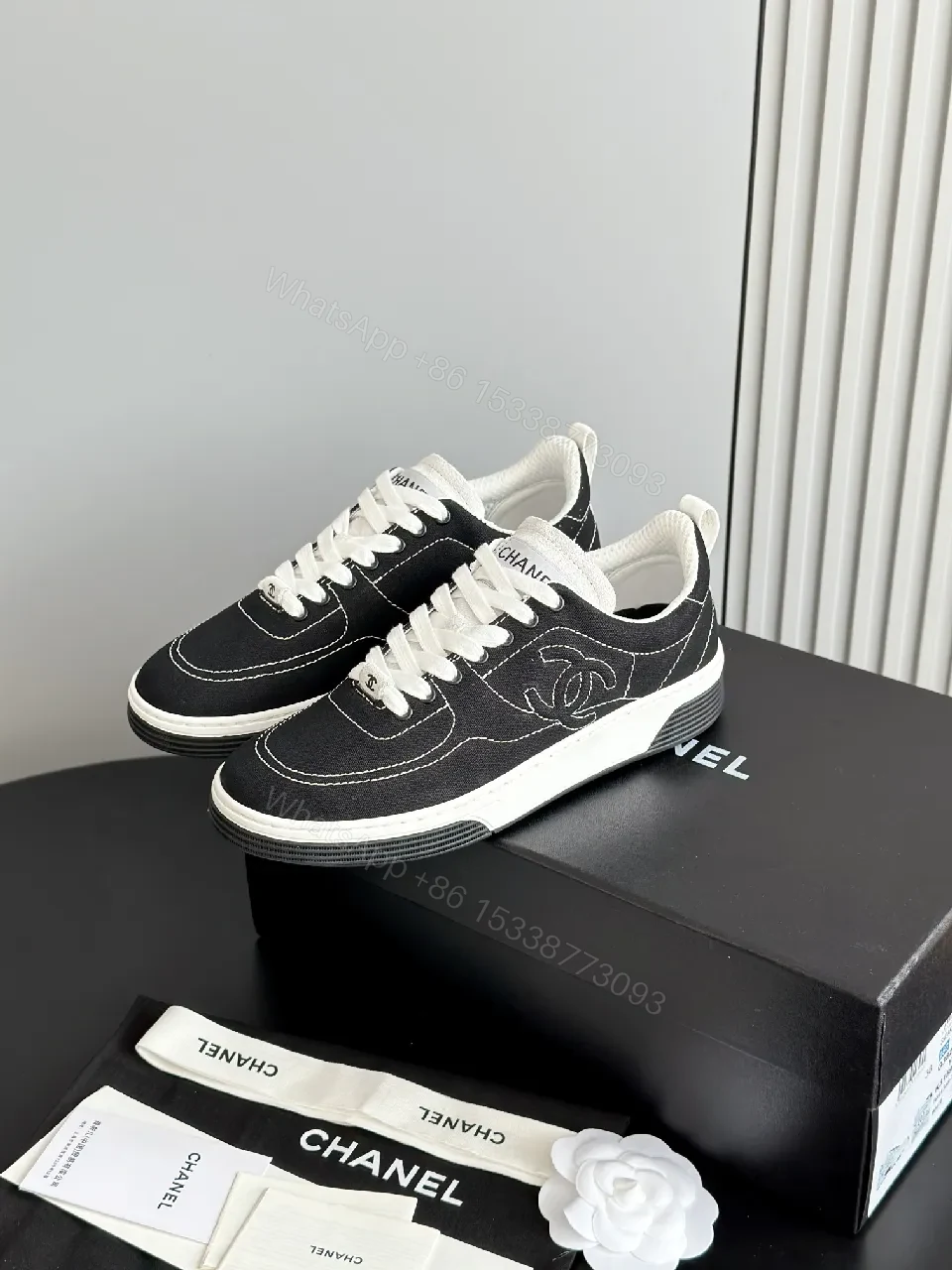 View 4 of Textured Leather Sneakers – Contemporary Chic, All-Day Comfort