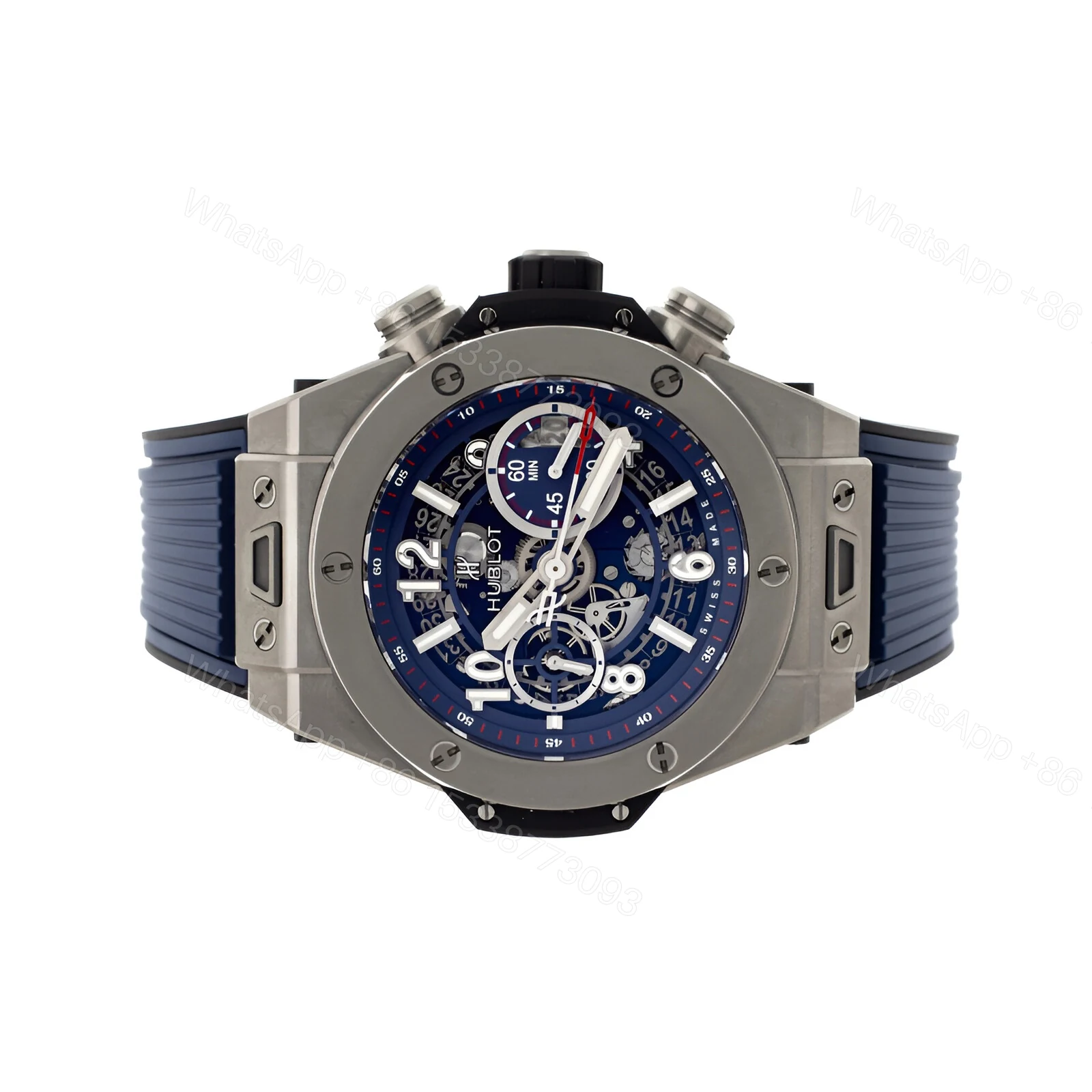 View 3 of Hublot Transparent Blue Replica