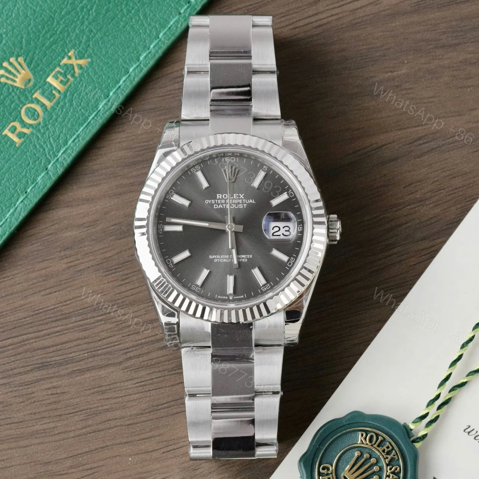 View 2 of Rolex Datejust Slate Dial 126334-0013 41 mm
