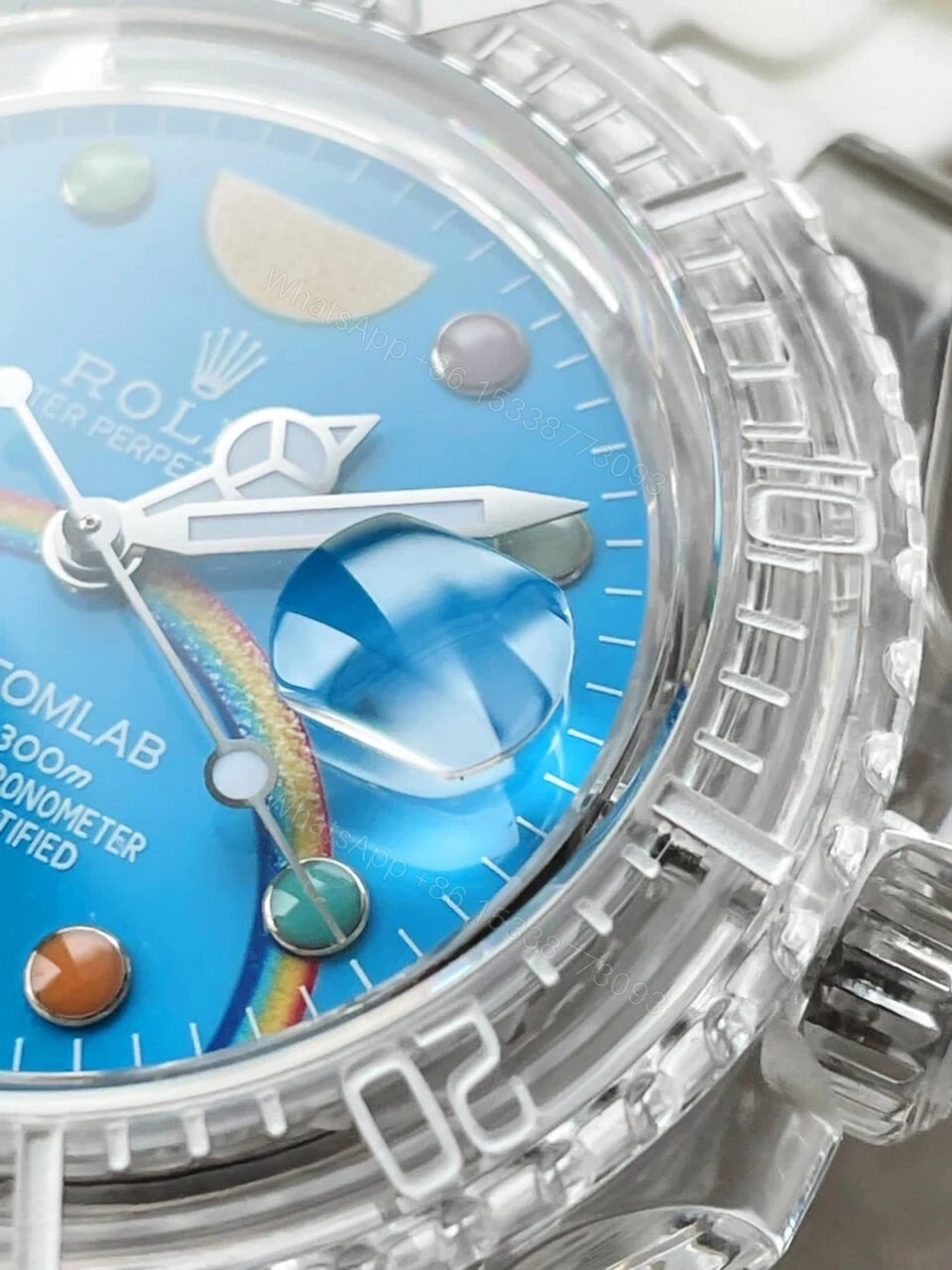 View 5 of GF FACTORY 1:1 Rolex Submariner Phantomlab Transparent Best Edition Blue Fruit Dial VR3135