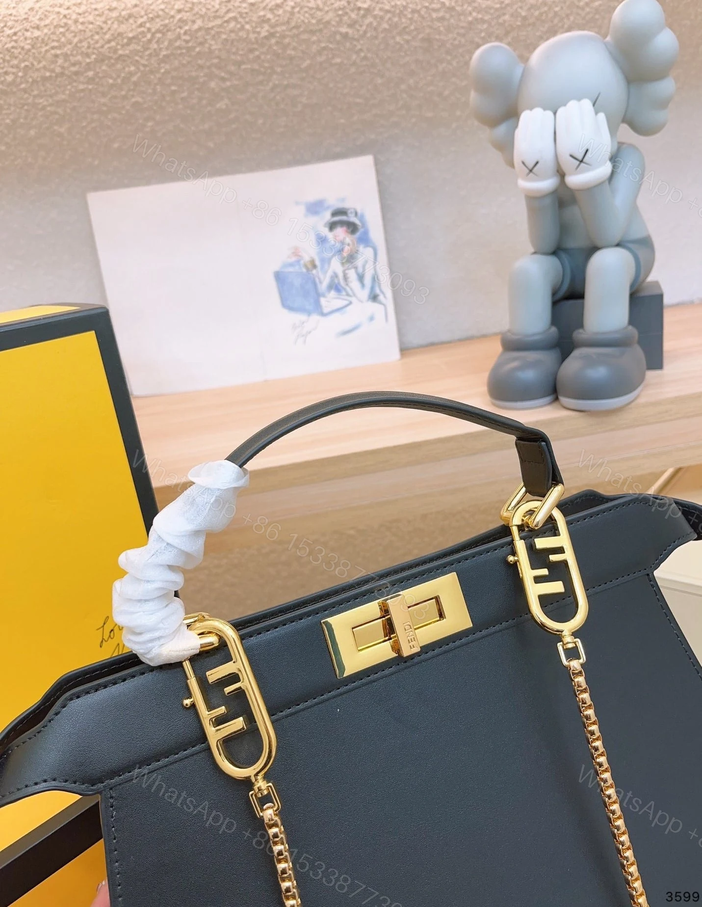 View 6 of FENDI PEEKABOO ISEEU PETITE BLACK 32CM