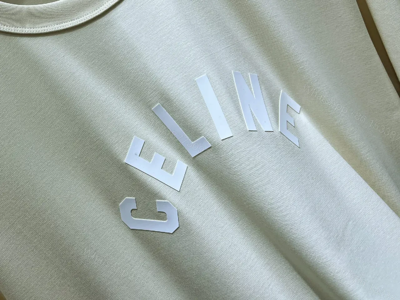 View 8 of Olive Cotton Draped Tee — Minimalist Luxe Comfort