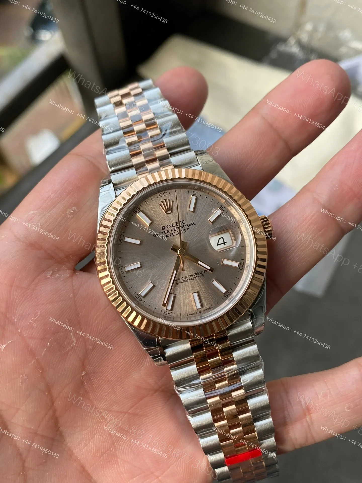 View 2 of Rolex Datejust M126331-0010 1:1 Replica Eternal Rose Gold Jubilee 41MM 3235 Movement Super Clone Watch