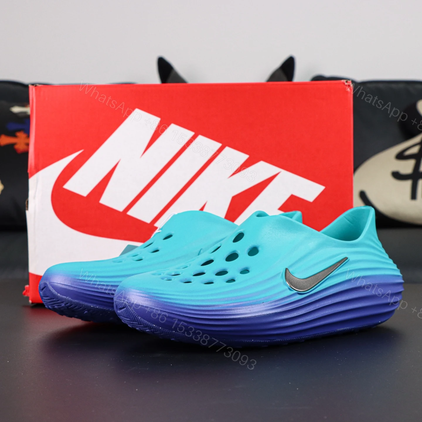 Nike ReactX Rejuven8 Perforated Blue — view 1