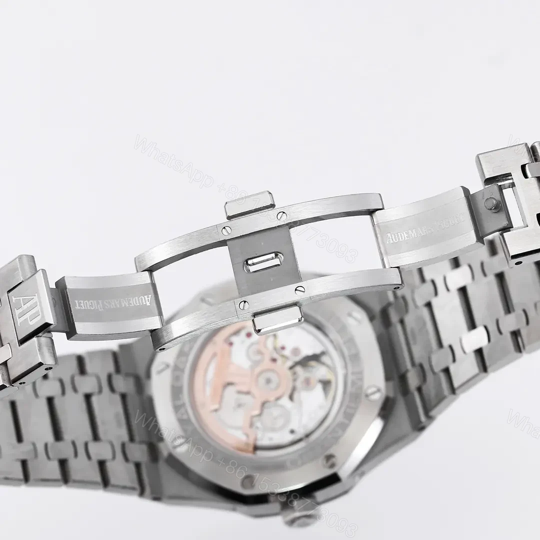 View 5 of R8 Factory Audemars Piguet Royal Oak Perpetual Calendar Watch, Blue Dial, Stainless Steel Case and Bracelet, Ref. 26574ST.OO.1220ST.03