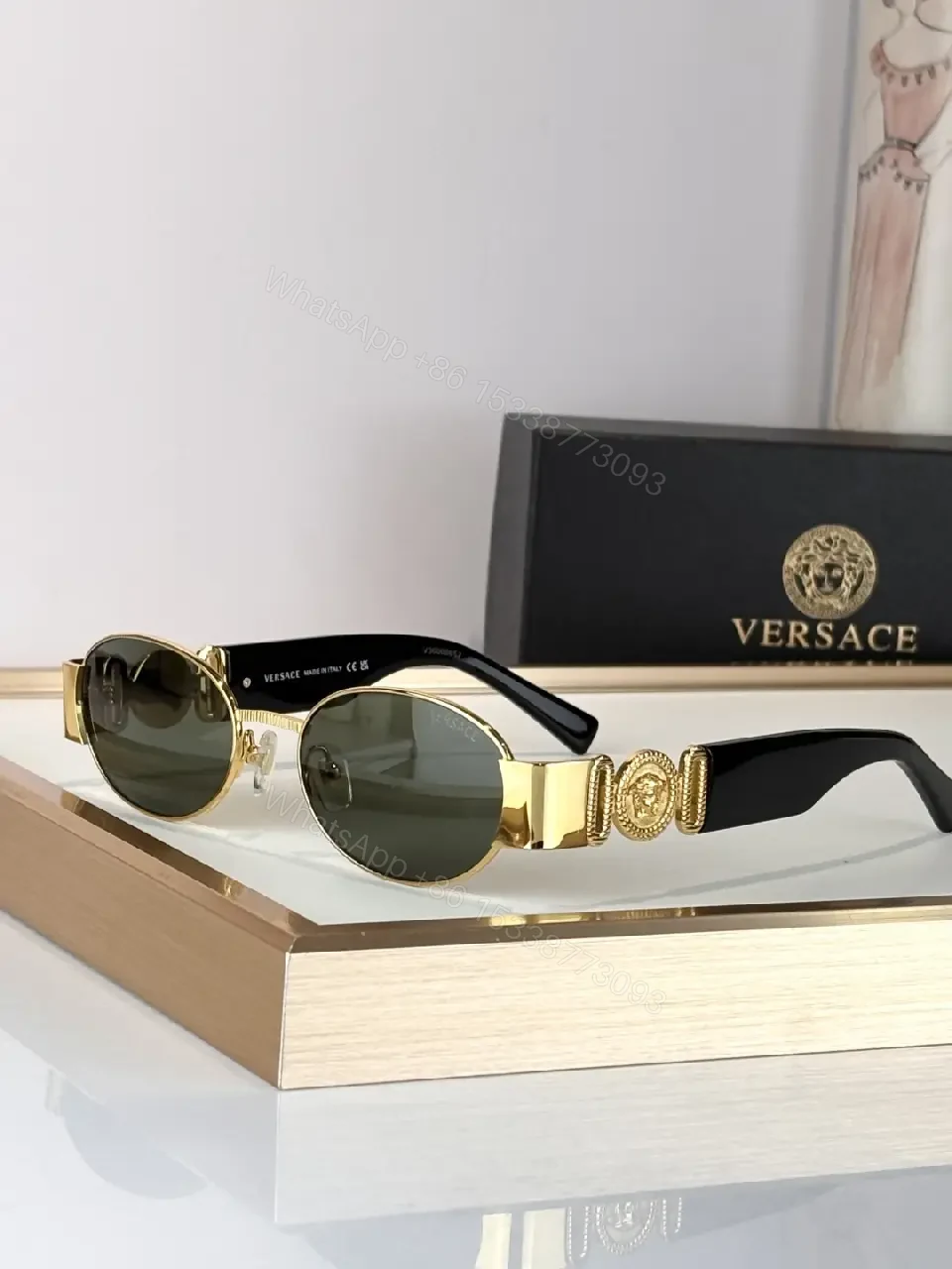 View 5 of Premium Sunglasses: Italian-Inspired Metal Frame, UV400 Lenses