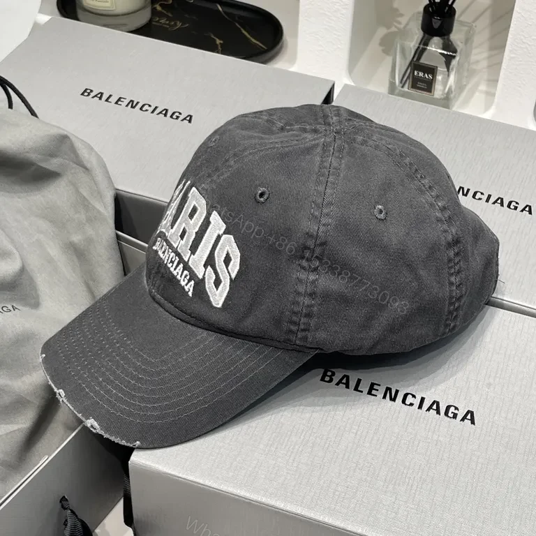 View 6 of Paris-Balenciaga Logo Cap: City-Chic Comfort Cap