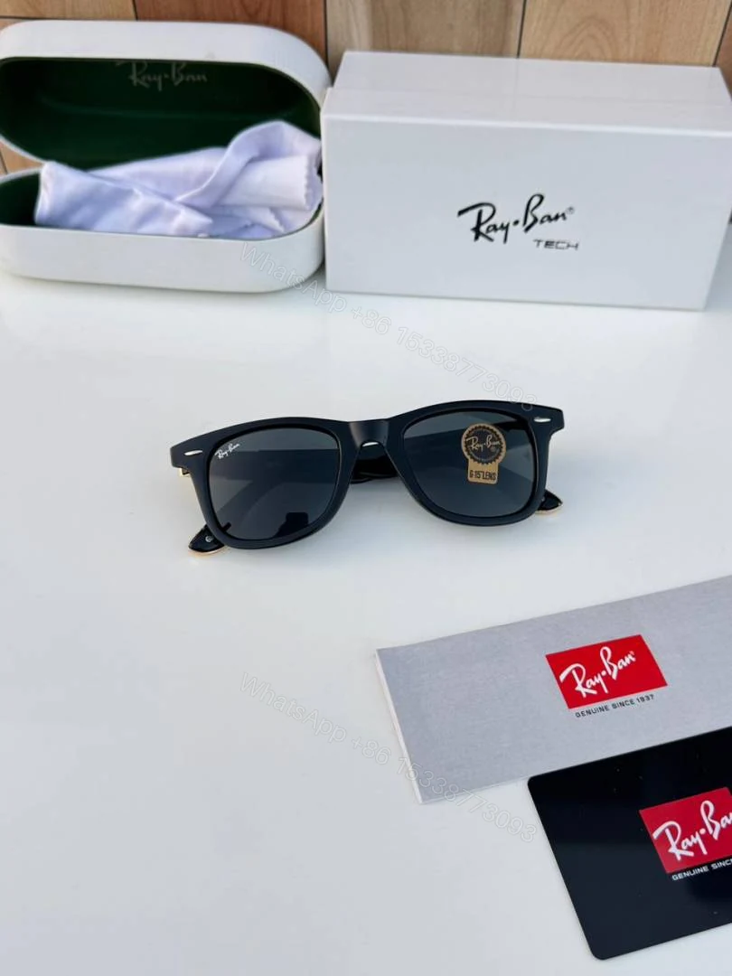 View 2 of First Copy Ray Ban RB2157 Black Gold Sunglasses Online India