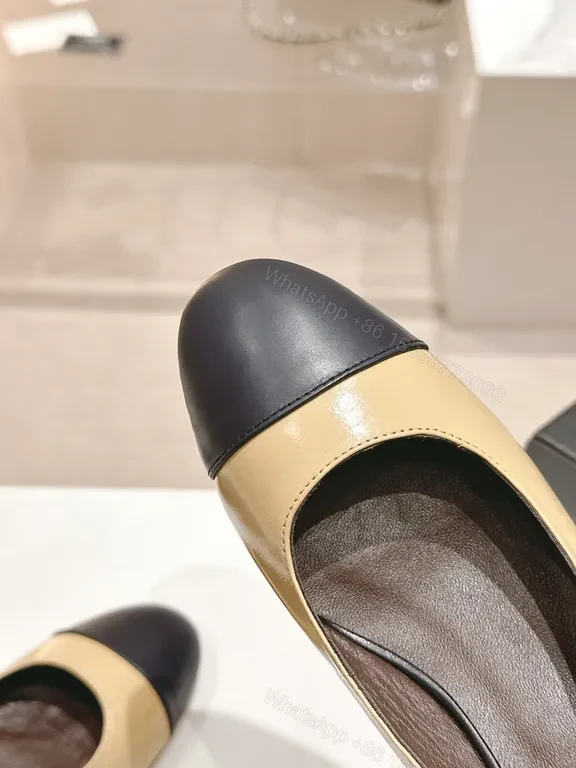 View 5 of Chanel-Inspired Block Heel Slingbacks: Subtle Contrast