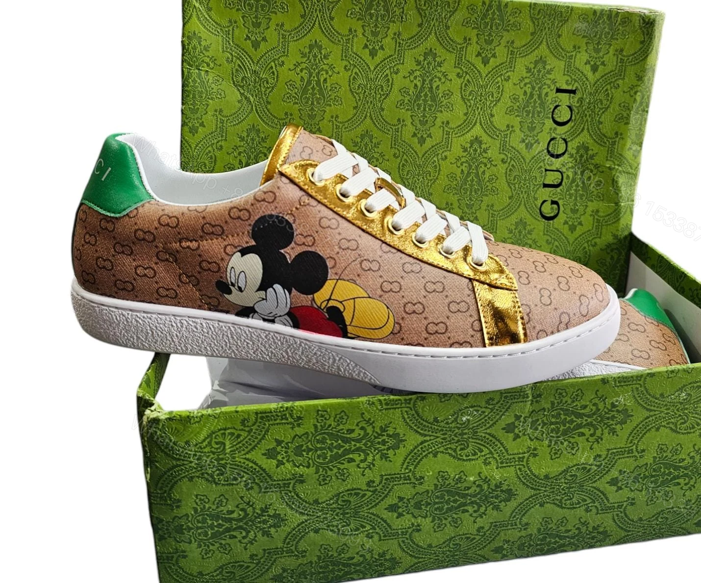 First Copy Gucci x Disney Mickey Mouse Sneakers — view 1