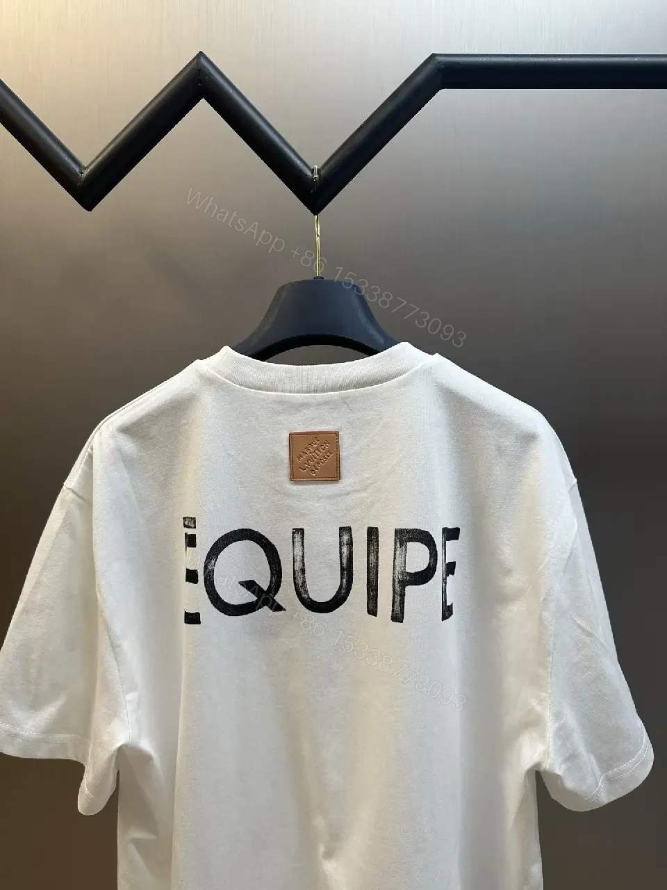 View 2 of Minimalist LV.M. Tee: Premium Cotton, Relaxed Fit, White