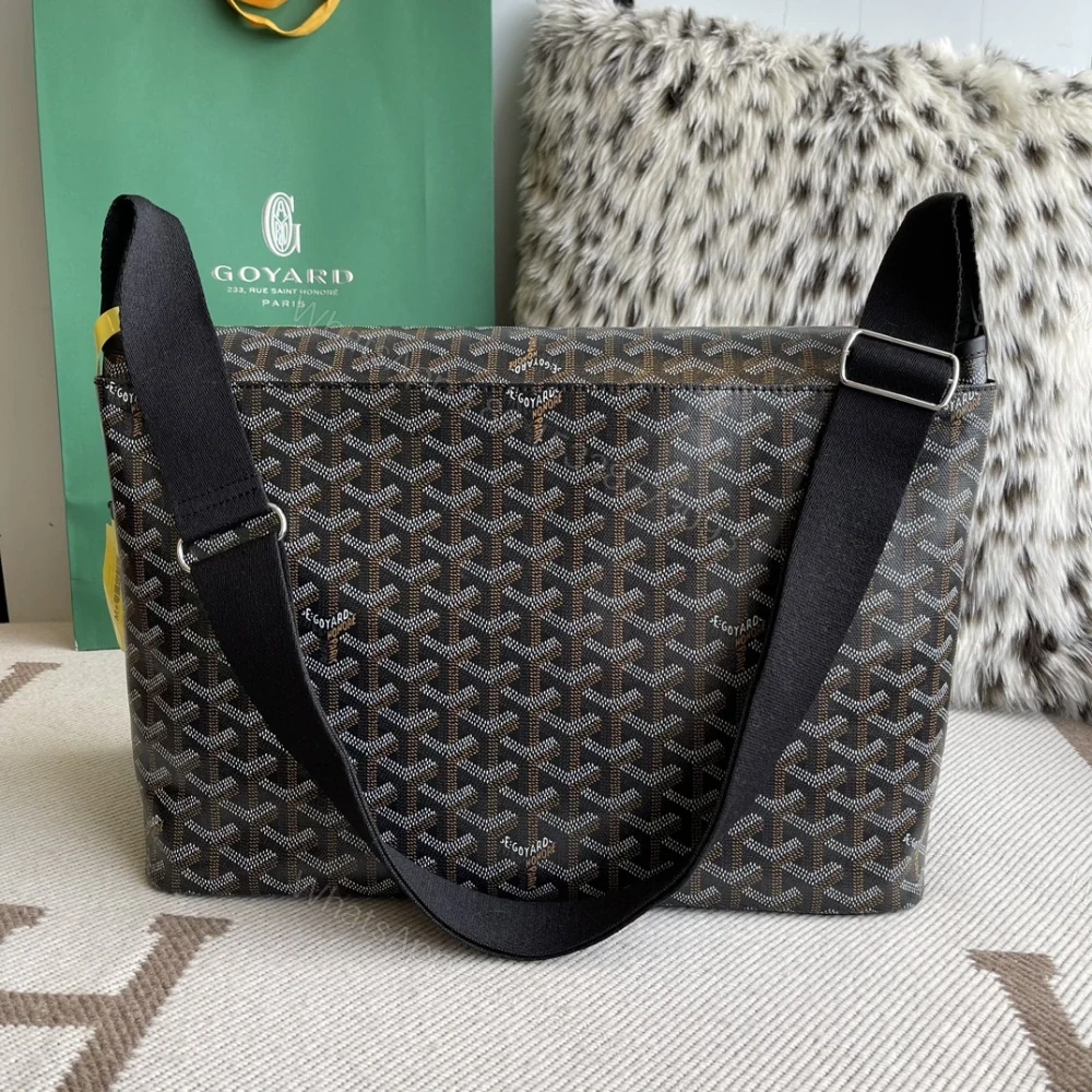 View 2 of 高仿Goyard*Capetien系列CAPETIM郵差包黑色中號免檢版