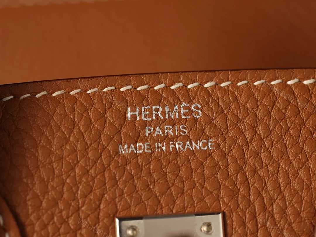 View 18 of 獨家正品級別高仿HermesBirkin25系列金棕銀扣