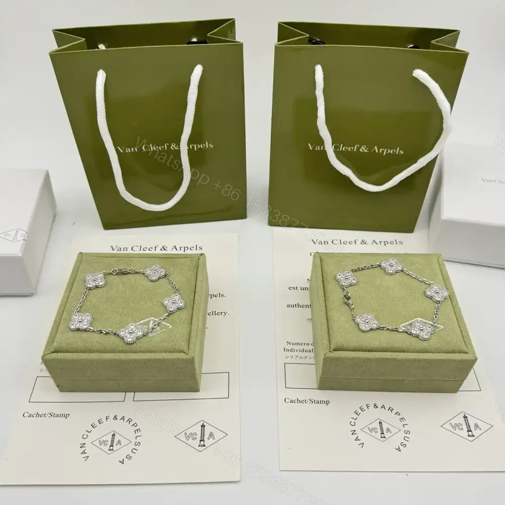 View 3 of 高仿首飾VanCleef&Arpels*RA415000五花滿鑽白金手鏈