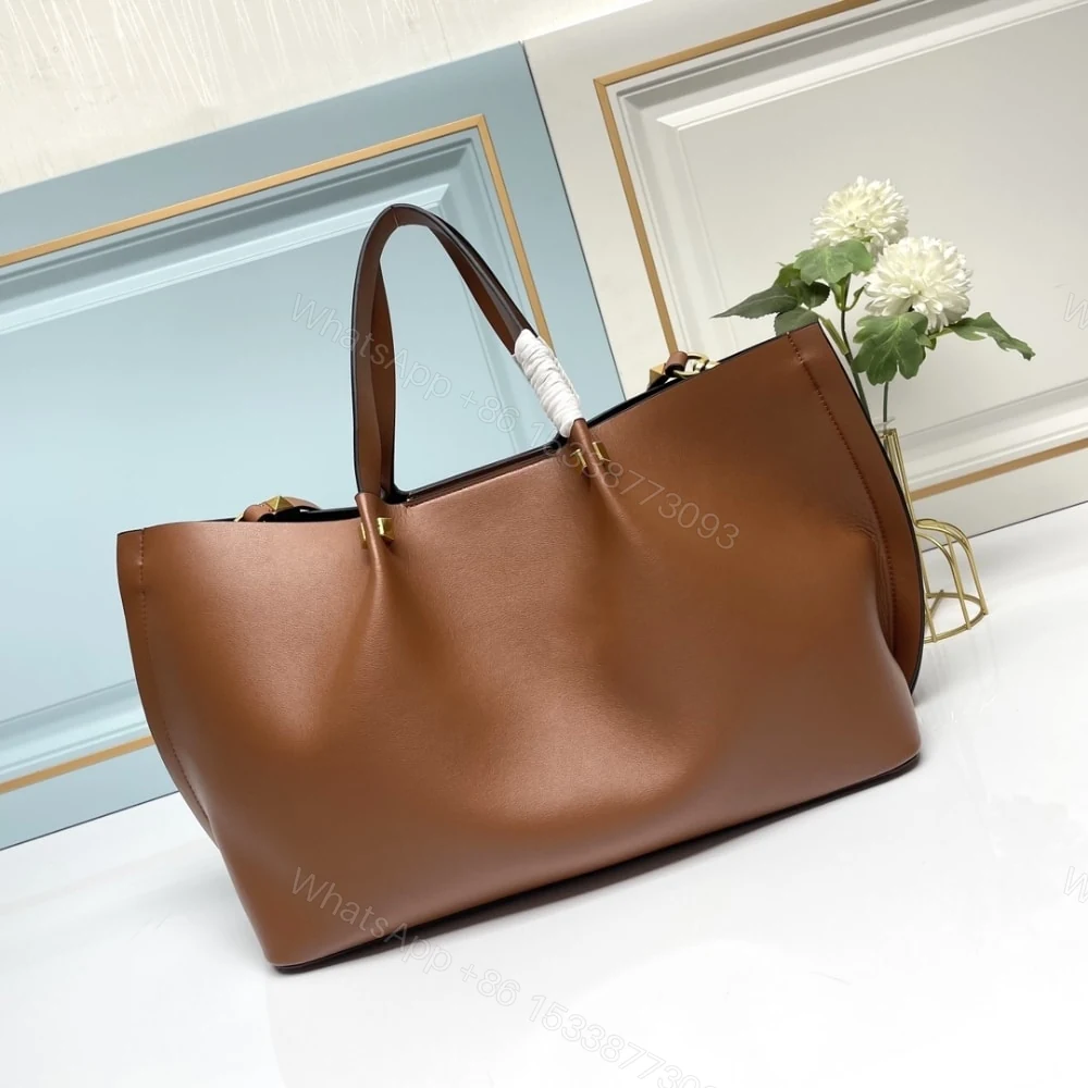 View 4 of VALENTINO GARAVANI LARGE VLOGO ESCAPE SHOPPER TOTE BROWN 41CM