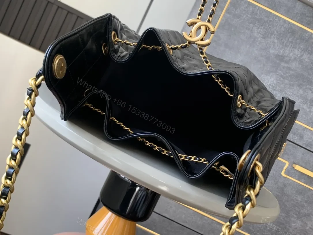 View 4 of Quilted Leather Tote: Gold Hardware, All-Day Glamour