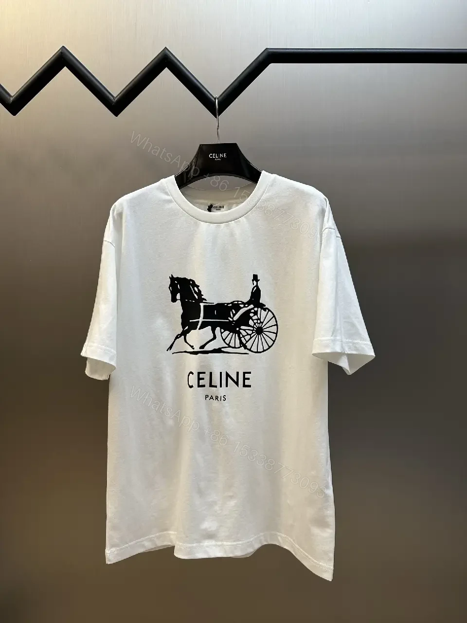 View 2 of Black Graphic Cotton Tee, European Heritage, Relaxed Fit, Everyday Luxe Tee