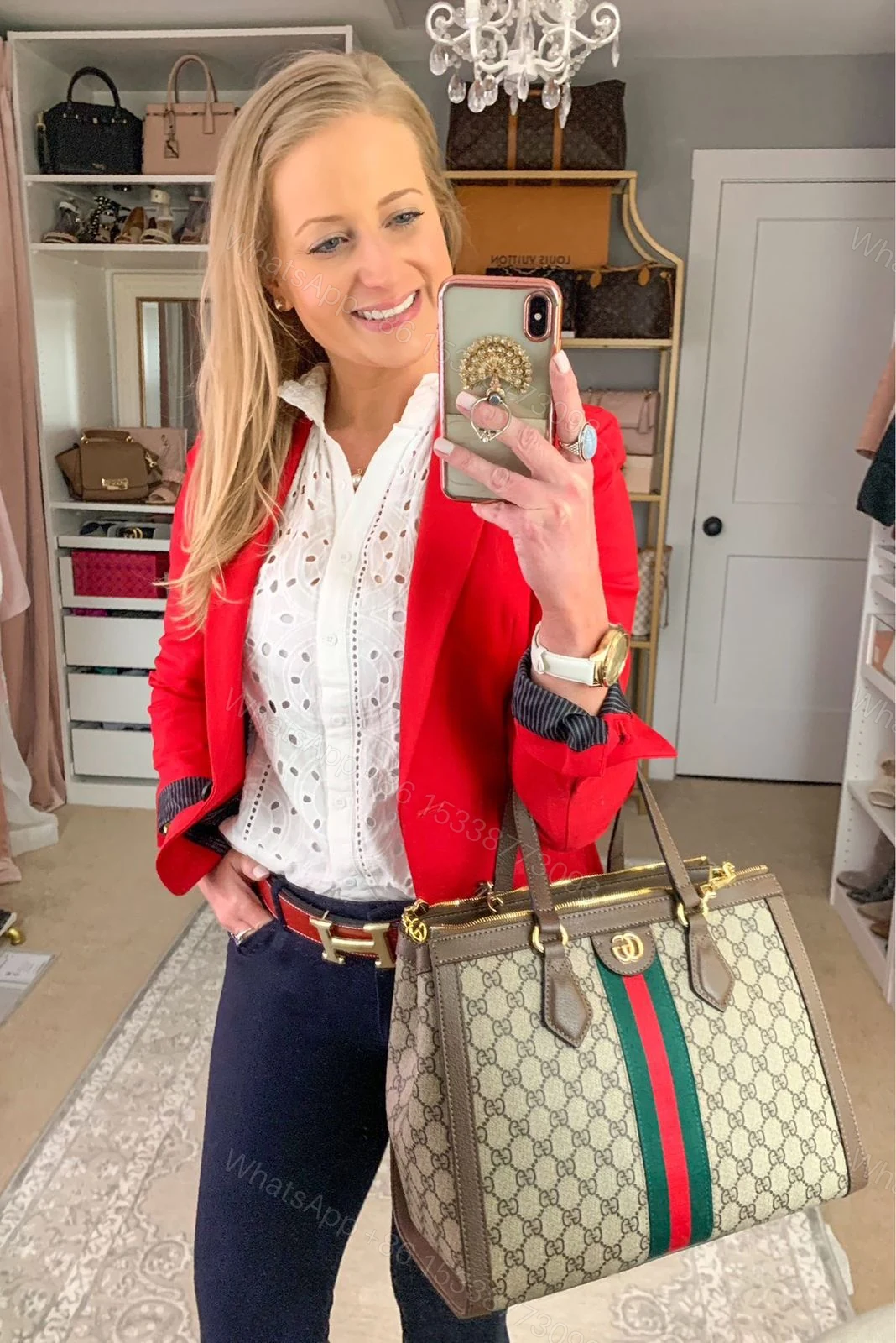 View 6 of First Copy Gucci GG Ophidia Tote Bag for Women