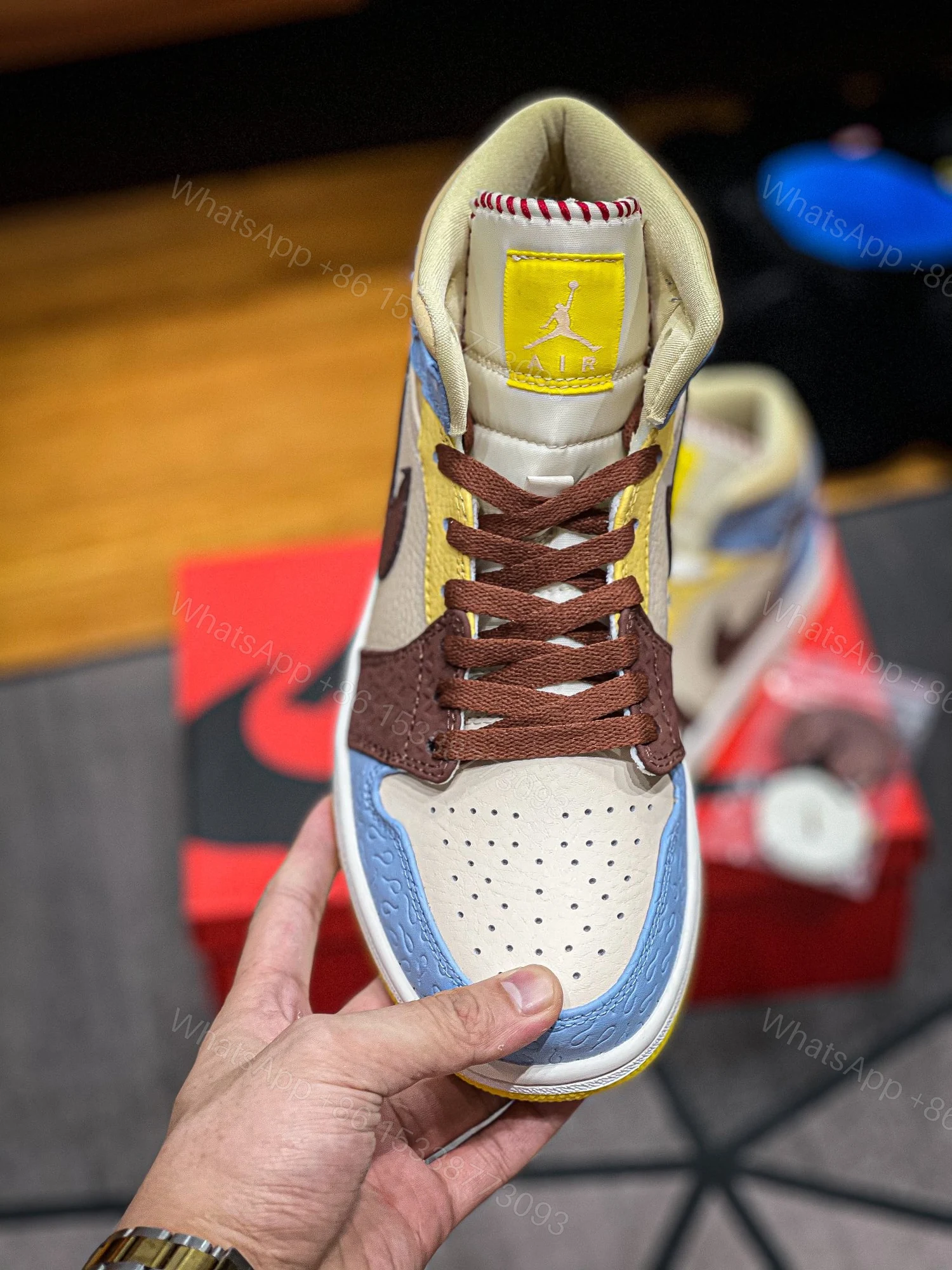 View 7 of Air Jordan 1 Mid Fearless X “Madison Chateau” Reps