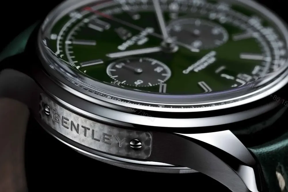 View 7 of V7 Factory Breitling Premier B01 Chronograph 42mm Green Dial Stainless Steel Watch