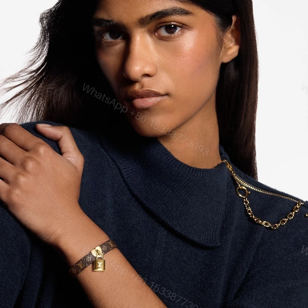 View 8 of Louis Vuitton Lock Me In Love Bracelet Monogram Brown M4264Z