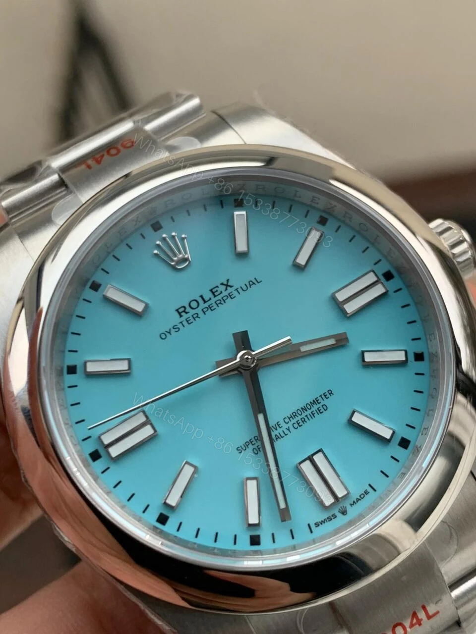 View 4 of EW FACTORY 1:1 Rolex OYSTER PERPETUAL TURQUOISE DIAL 41MM Asian A3230