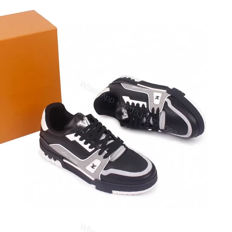 View 9 of Chic LV-Style Slip-On Sneakers: Modern Texture & Detailing