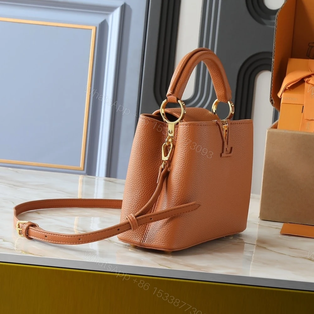 View 3 of Louis Vuitton Capucines BB Tan Brown 27Cm M25089