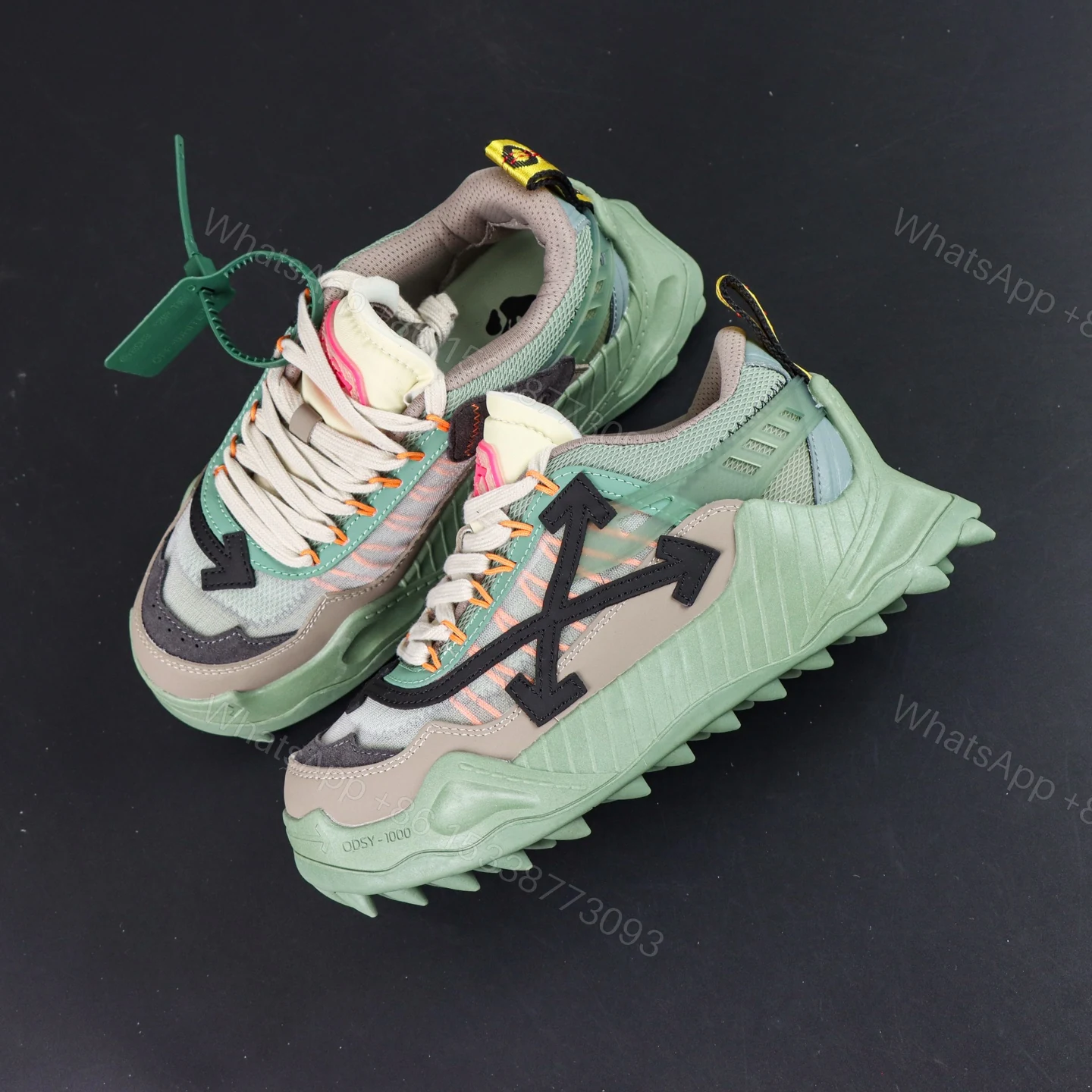 View 8 of Off White ODSY 1000 Black Green Reps