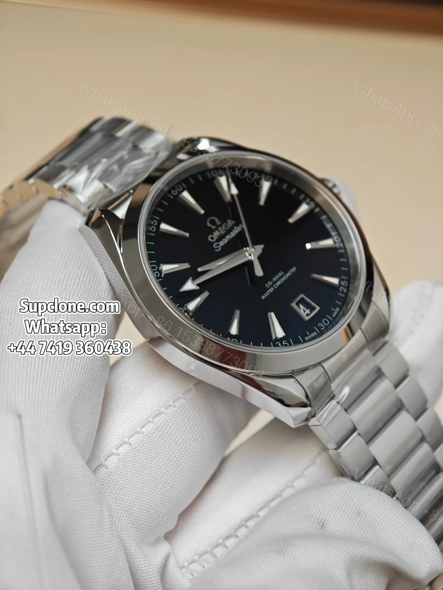 View 2 of Omega Aqua Terra 220.10.41.21.01.002 41mm Super Clone Black Dial Watch