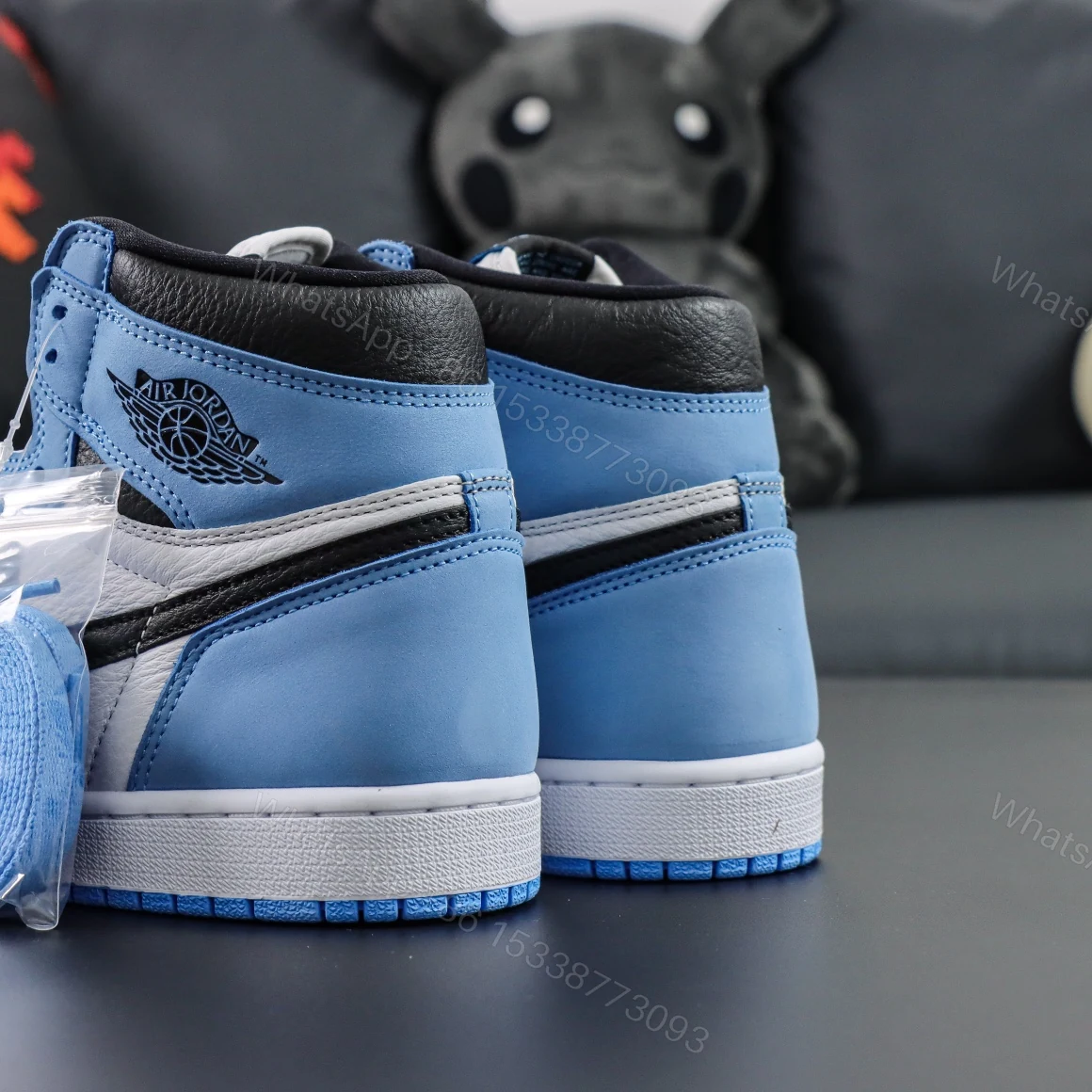 View 6 of Air Jordan 1 Retro High White University Blue Black Reps