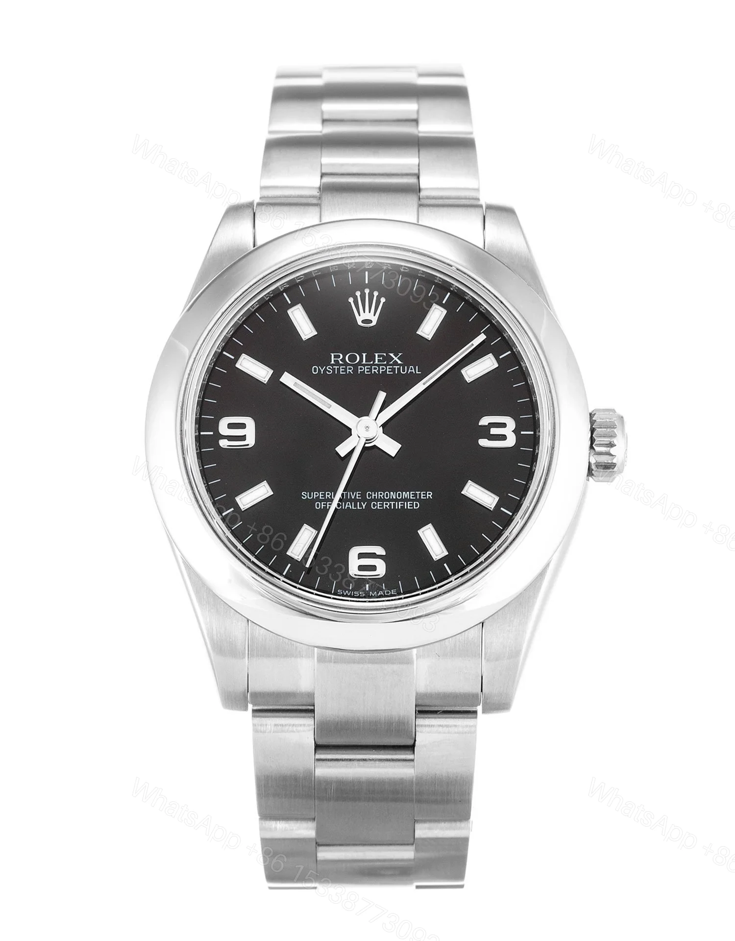 View 4 of Replica Rolex Oyster Perpetual Date Salmon Dial 15200 34 mm