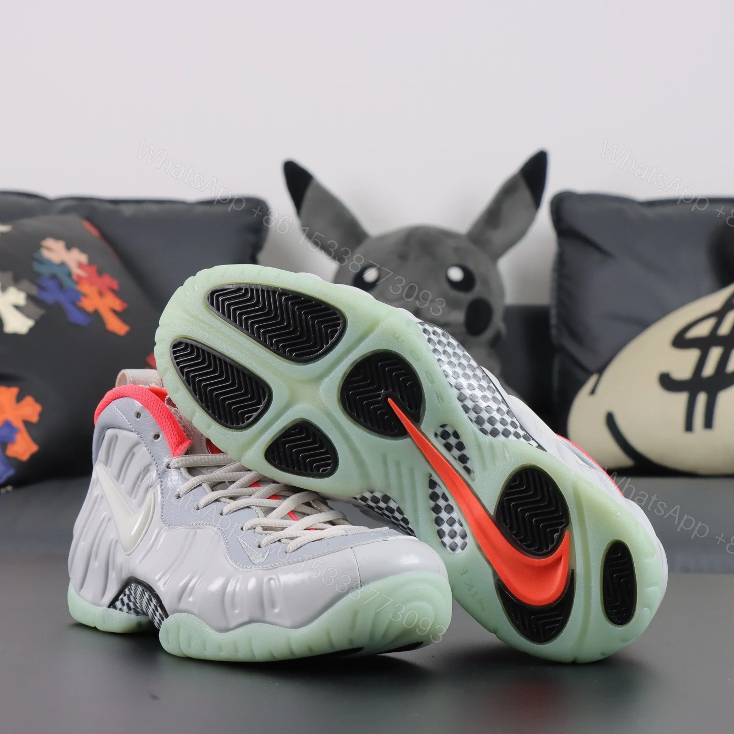View 3 of Foamposite Pro “’Pure Platinum”