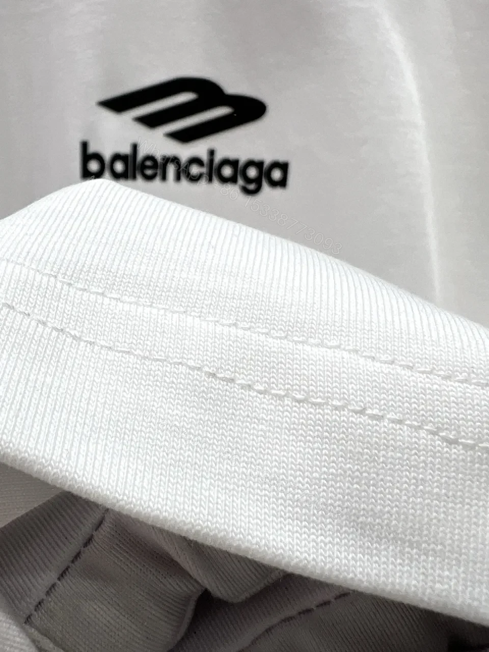 View 9 of White Cotton-Jersey Tee, Minimal Logo, Premium Casual