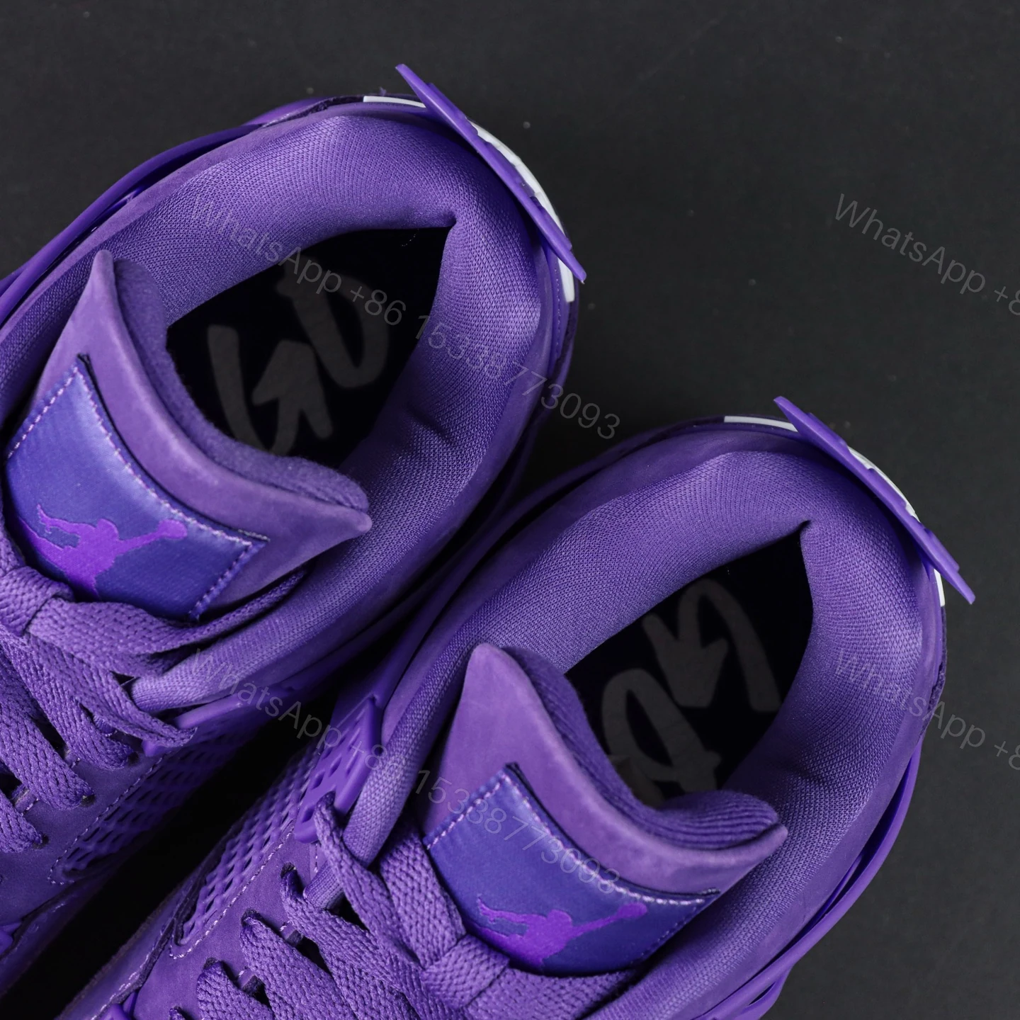 View 4 of Jordan 4 Retro Nigel Sylvester Brick by Brick Purple