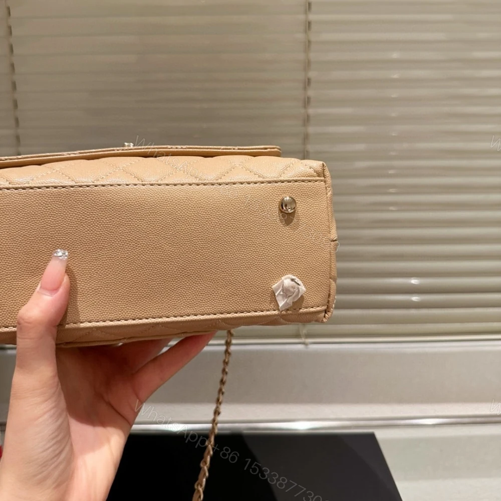 View 4 of Chanel Small Coco Handle Bag Dark Beige 23Cm